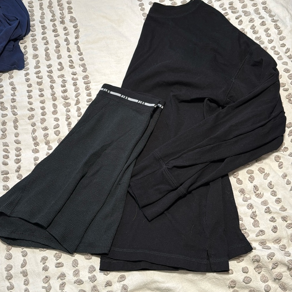 Pajamas set, long sleeve and brief shorts